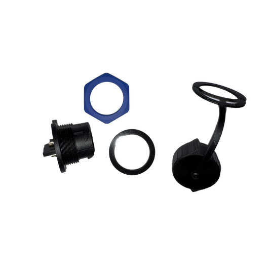 Bulkhead Mount Electric Reel Connector Kit – Socket & Plug | 50A IP67