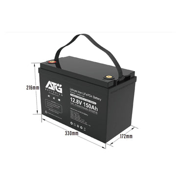 ATG Batteries 150AH 12V Lithium Iron Phosphate LiFePO4 Battery – main product image