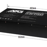 210AH Slimline 12V Lithium Battery w/bluetooth