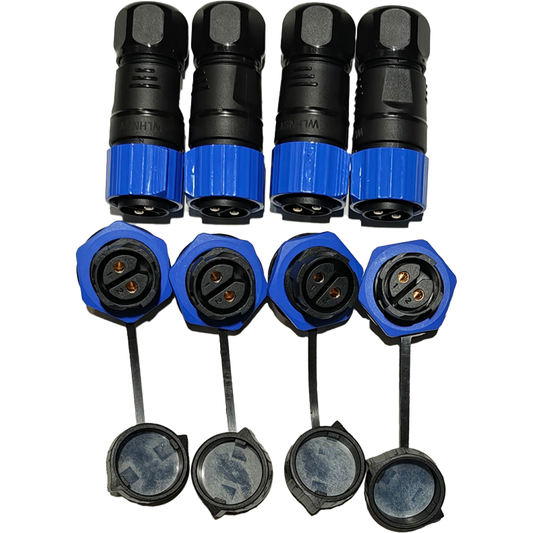 Bulkhead Mount Electric Reel Connector Boat Kit – 4 Sets | 50A IP67
