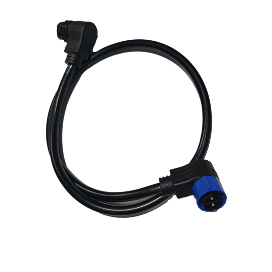 Electric Reel Extension Cable – 90° Male, 1m / 2m 10 AWG