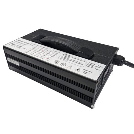 36V 20A battery charger, side view