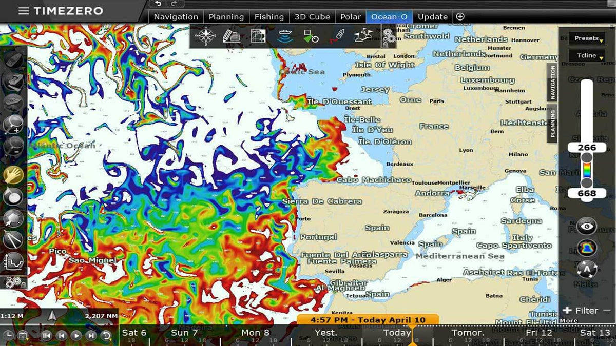 TZ Professional Ocean-O thermocline depth and strength forecast
