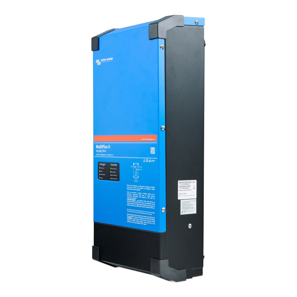 Victron MultiPlus-II 12/4k/160 inverter/charger – side view