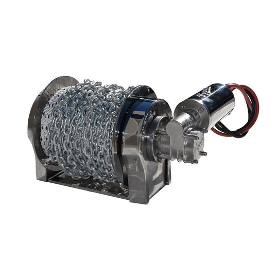 Viper Pro S Series Gravity Feed Anchor Winch + 98m Rope & Chain