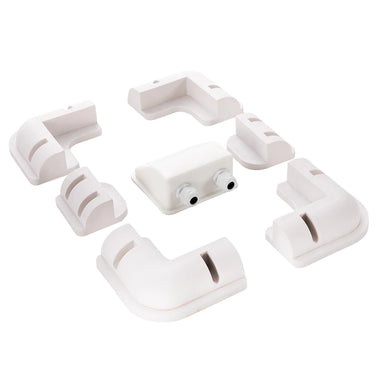 White Mounting bracket kit for fixed solar panels