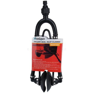 Deluxe Dual Inlet Flusher W/ Round PVC Cup